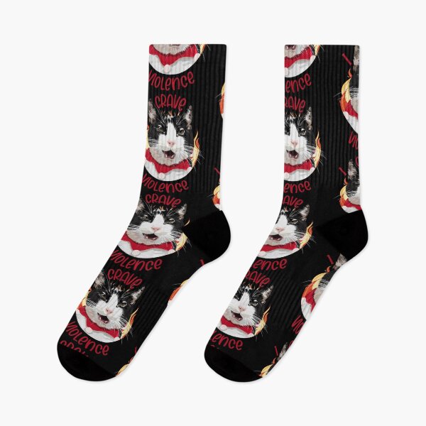 Item preview, I crave Violence with a cat face designed and sold by hateeyes.
