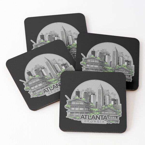 Item preview, Atlanta Georgia Skyline and Architecture Art - Urban City Design designed and sold by love3617.