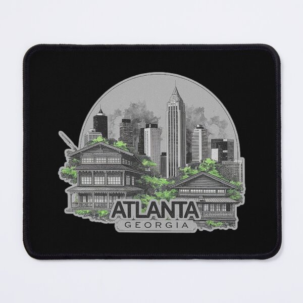 Item preview, Atlanta Georgia Skyline and Architecture Art - Urban City Design designed and sold by love3617.