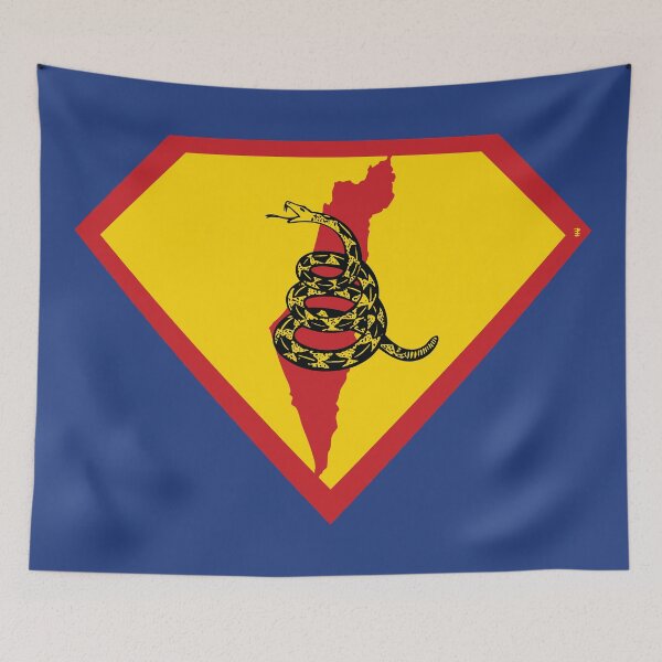 Item preview, ISRAEL - Freedom Is The Superpower - Gadsden Snake Flag - Dont Tread On Me SUPERHERO design designed and sold by pelagio.