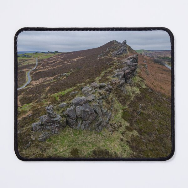 Item preview, Winter aerial view of Ramshaw Rocks designed and sold by RobThorley.