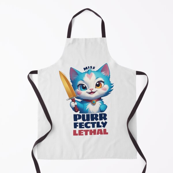 Item preview, Miss Purrfectly Lethal - Cute cat Pun designed and sold by Visual Stimulus.