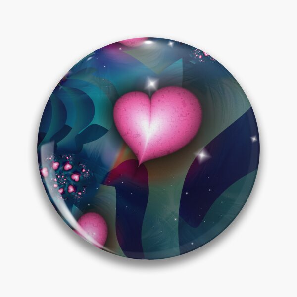 Item preview, Cosmic Heart Fractal designed and sold by bloorose.