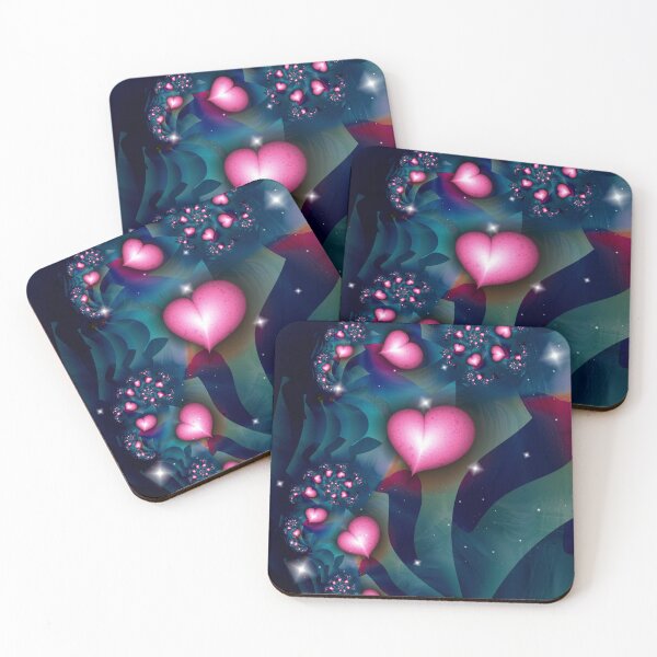 Item preview, Cosmic Heart Fractal designed and sold by bloorose.