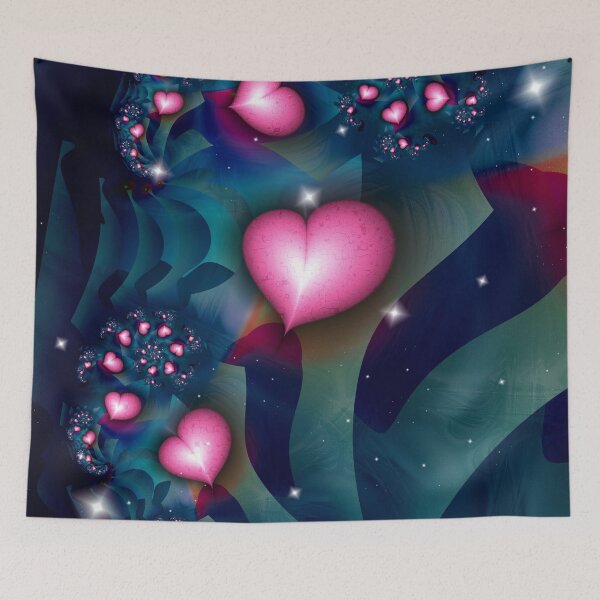 Item preview, Cosmic Heart Fractal designed and sold by bloorose.