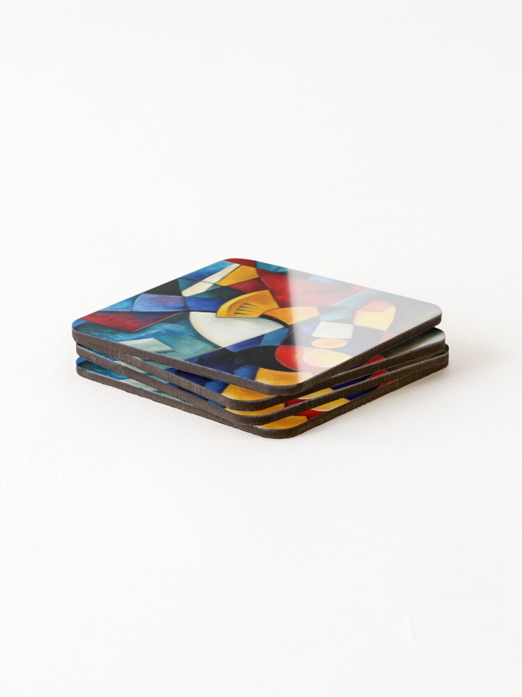 Thumbnail 4 of 5, Coasters (Set of 4), Color Geometry designed and sold by Visual-Elixir.