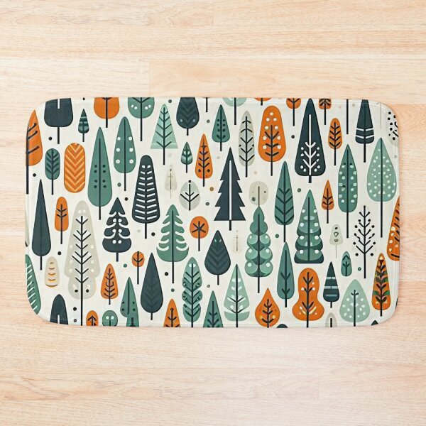 Item preview, Whimsical tree patterns designed and sold by Haji  Kamora.