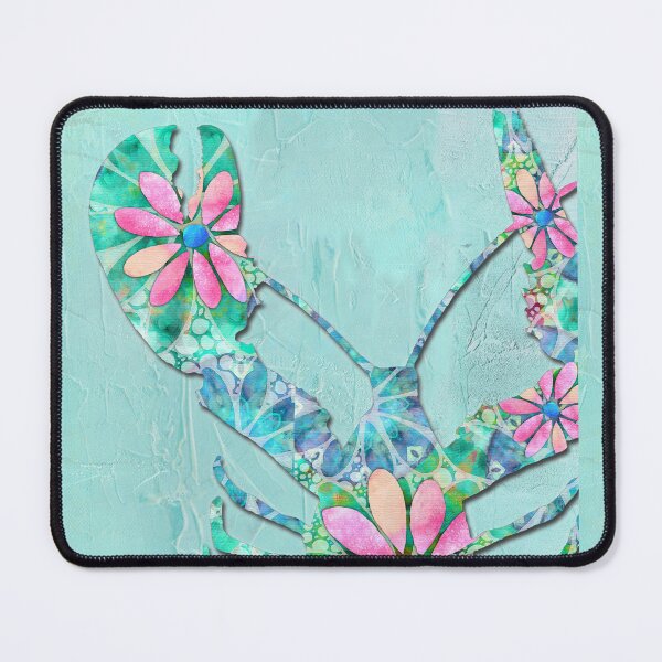 Item preview, Dancing Daisies Lobster Beach Art 2 On Light Blue designed and sold by Sharon Cummings Art.