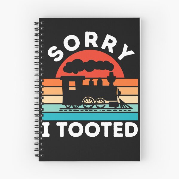 Item preview, Sorry I Tooted Vintage Train Locomotive Retro Sunset  designed and sold by WildPalette-Art.