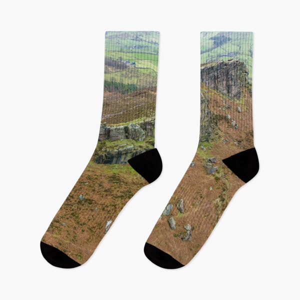 Item preview, Peak District winter aerial view of Hen Cloud  designed and sold by RobThorley.