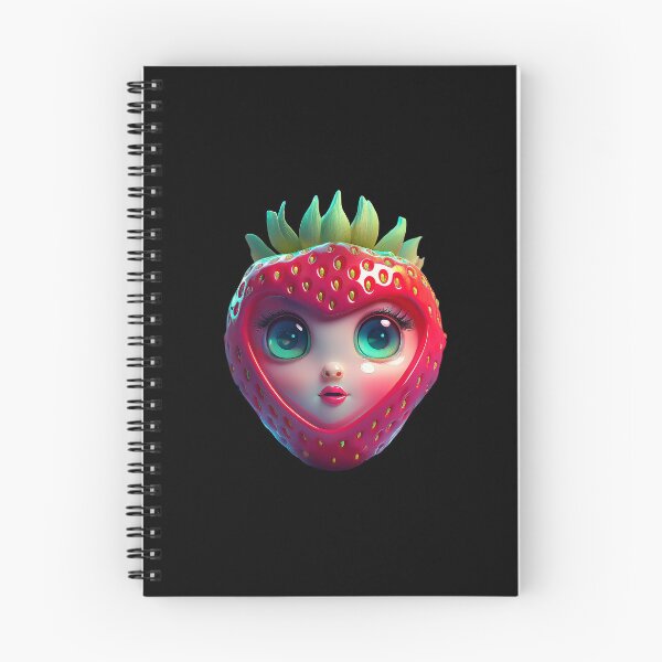 Item preview, Strawberry Face | Fruits Patterns | Fruit Creatures Collection designed and sold by monkeybusiness.pt.