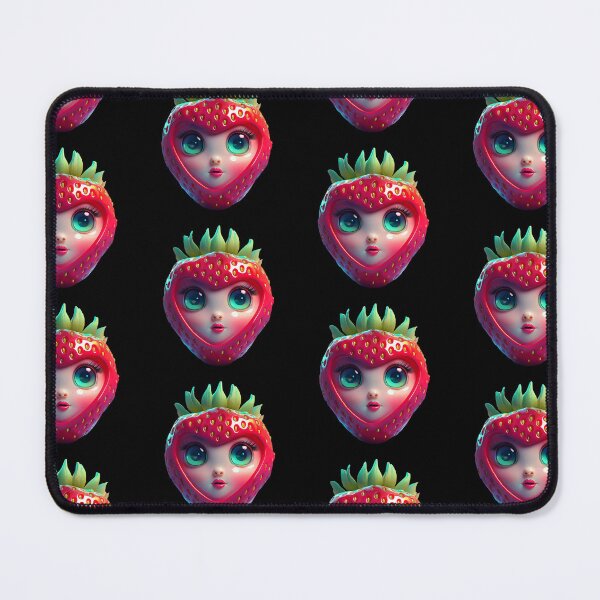 Item preview, Strawberry Face | Fruits Patterns | Fruit Creatures Collection designed and sold by monkeybusiness.pt.