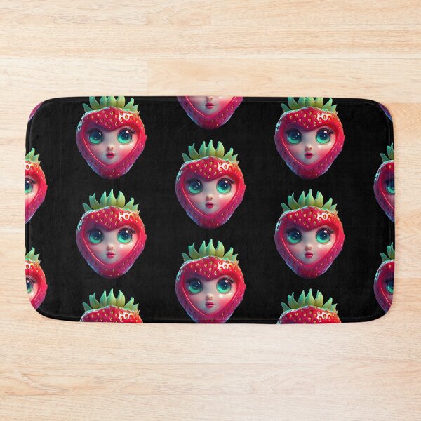 Item preview, Strawberry Face | Fruits Patterns | Fruit Creatures Collection designed and sold by monkeybusiness.pt.
