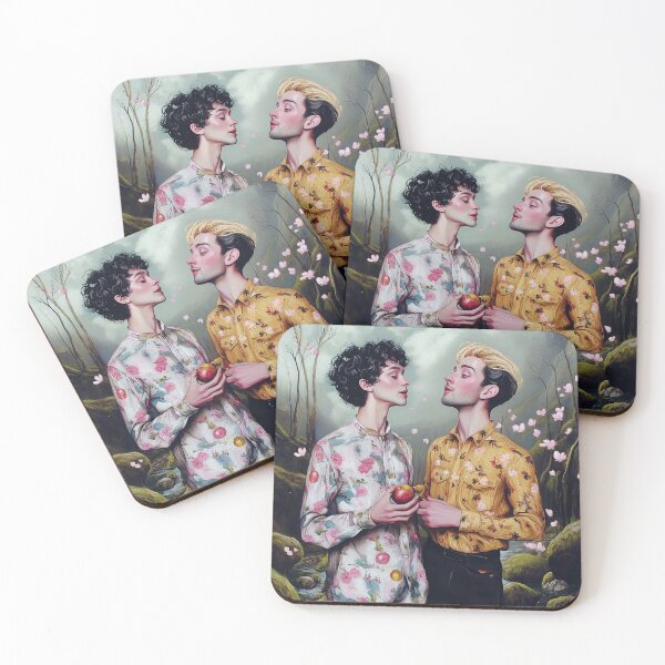 Item preview, Adam & Steve, not Adam & Eve. Apple trouble in Eden. designed and sold by Atheist-Heaven.