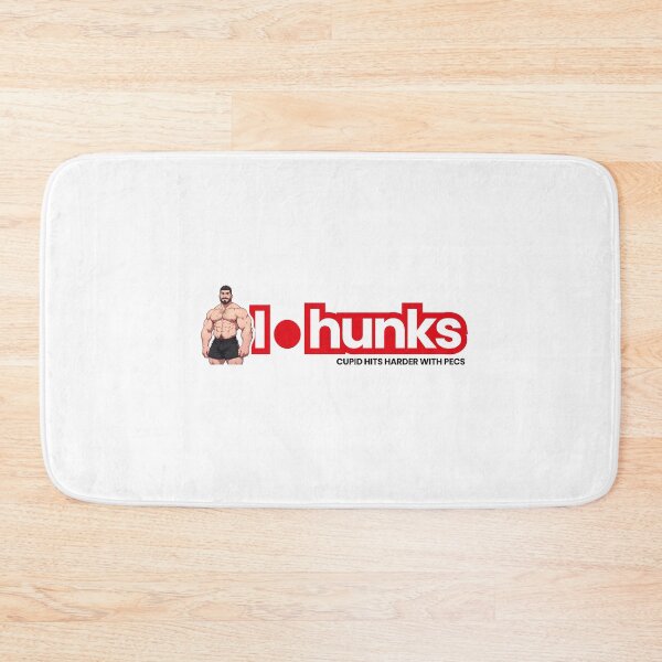 Item preview, I dot Hunks. Cupid Hits Harder with Pecs. Cute cartoon hunk design designed and sold by gymmanga.