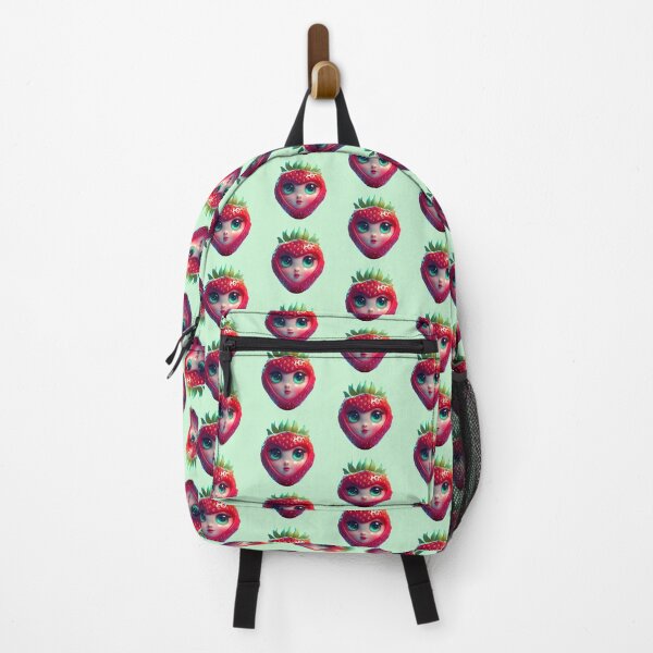 Item preview, Strawberry Cute Face | Fruits Patterns | Fruit Creatures Collection designed and sold by monkeybusiness.pt.