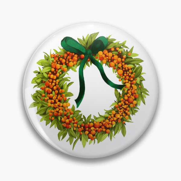 Artikelvorschau, Orange Beeren Weihnachtskranz entworfen und verkauft von claudia-lim.