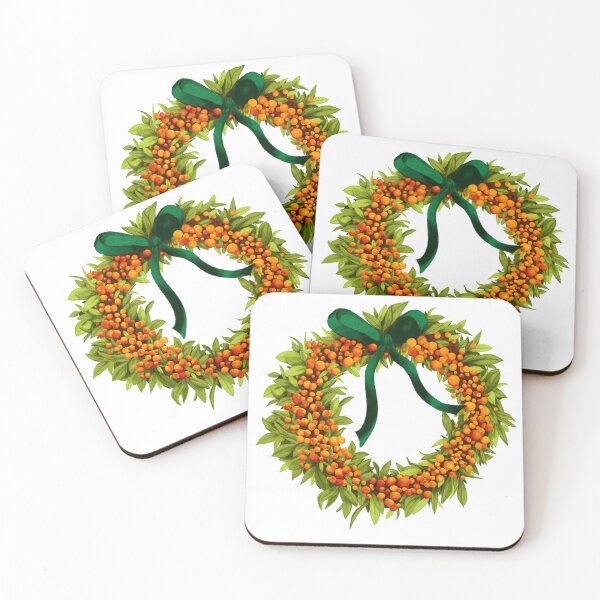 Artikelvorschau, Orange Beeren Weihnachtskranz entworfen und verkauft von claudia-lim.