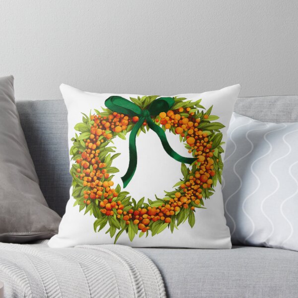 Item preview, Orange berries Christmas Wreath designed and sold by claudia-lim.
