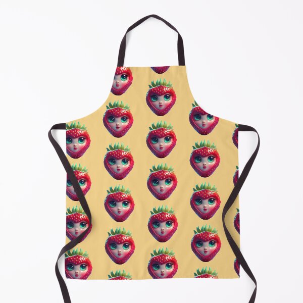 Item preview, Strawberry Cute Face | Fruits Patterns | Fruit Creatures Collection designed and sold by monkeybusiness.pt.