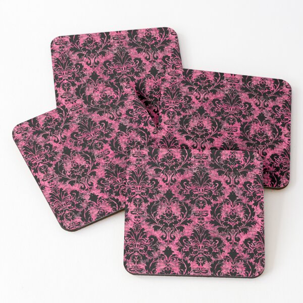 Item preview, Grunge & Gothic Black Lace on Amaranth Pattern designed and sold by AgathaZolastore.