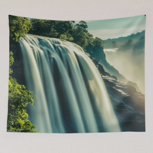 Item preview, waterfall in the green forest or green jungle 4 designed and sold by AA-designstore.