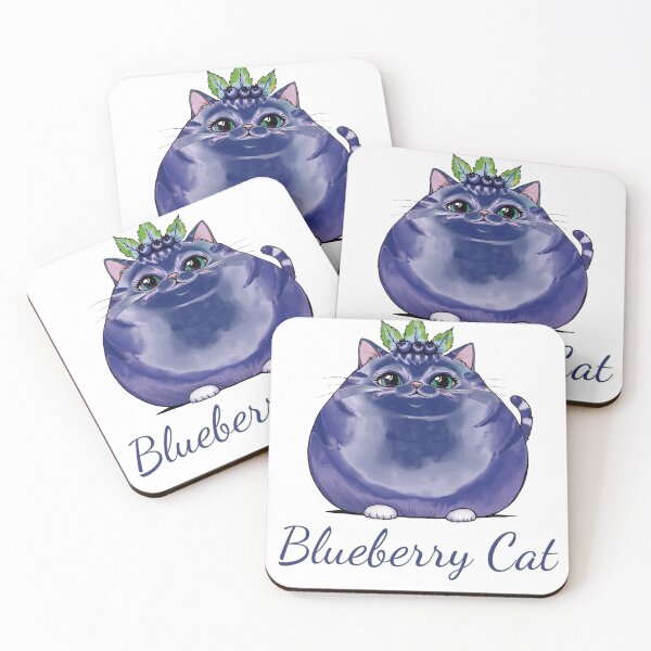 Item preview, Blueberry cat, Blue cats designed and sold by MiowandMolly.