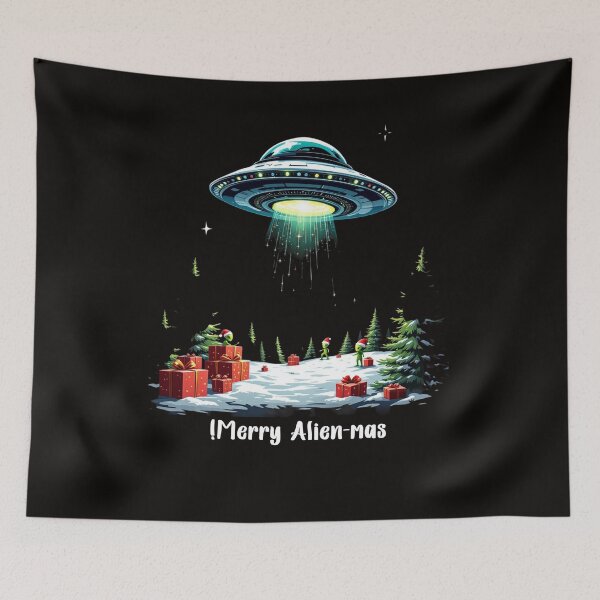 Item preview, Merry Alien-mas! designed and sold by oussama ajrhough.