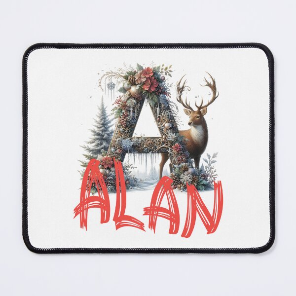 Item preview, Name Alan. My name is Alan. Winter initial. designed and sold by MagelliShop.