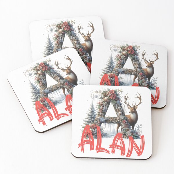Item preview, Name Alan. My name is Alan. Winter initial. designed and sold by MagelliShop.