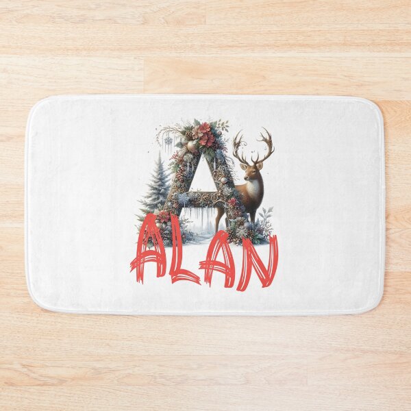 Item preview, Name Alan. My name is Alan. Winter initial. designed and sold by MagelliShop.