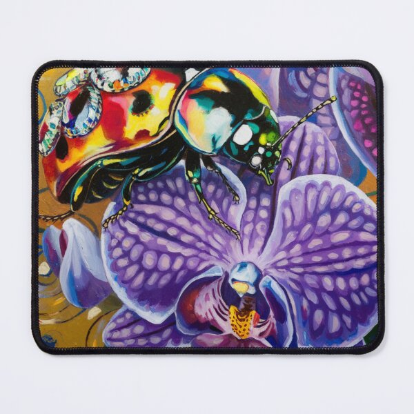 Item preview, Nature - Jewelled Ladybird On An Orchid designed and sold by CanvasCarousel.