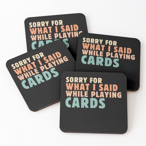 Item preview, Sorry For I Said While Playing Cards Poker Cards Game Lover Vintage designed and sold by MouDantArts.