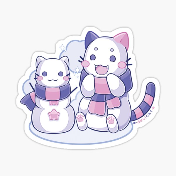 Item preview, CandiCat & SnowCat • 2024  designed and sold by Devi Cat.