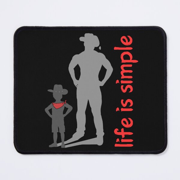 Item preview, life is simple- I am a cowboy! says the boy. Let your inner child dream. designed and sold by Betinka.