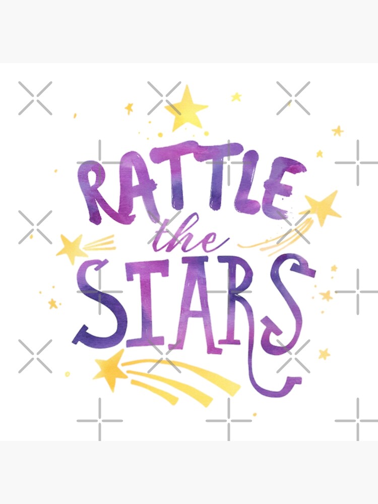 "rattle the stars v3" Art Print by crockerypress Redbubble