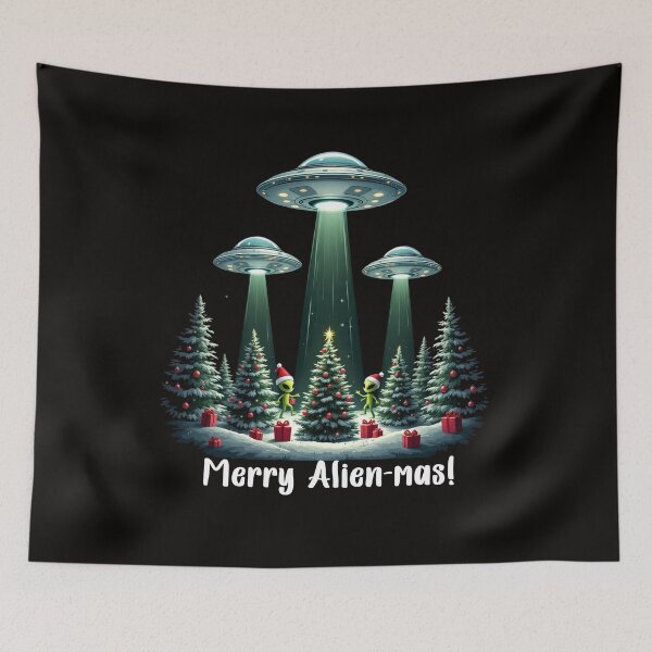 Item preview, Merry Alien-mas! designed and sold by oussama ajrhough.