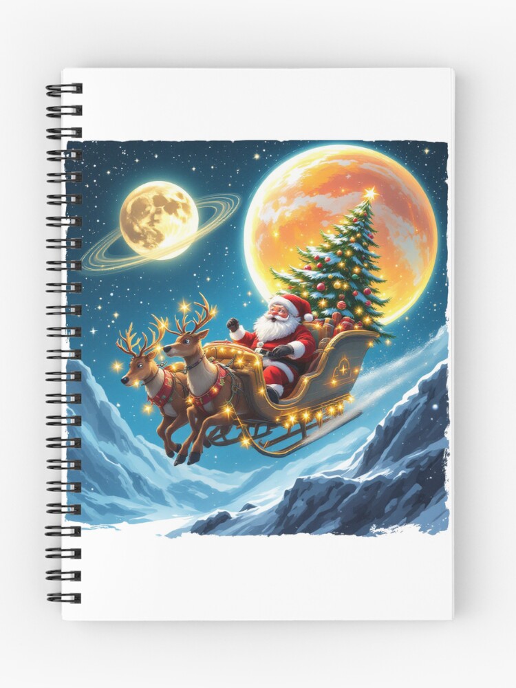 Thumbnail 1 of 3, Journal, Santa's Galactic Ride designed and sold by Bou-khancha.