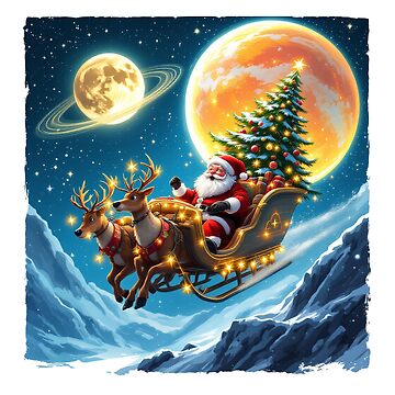 Artwork thumbnail, Santa's Galactic Ride by oussama ajrhough