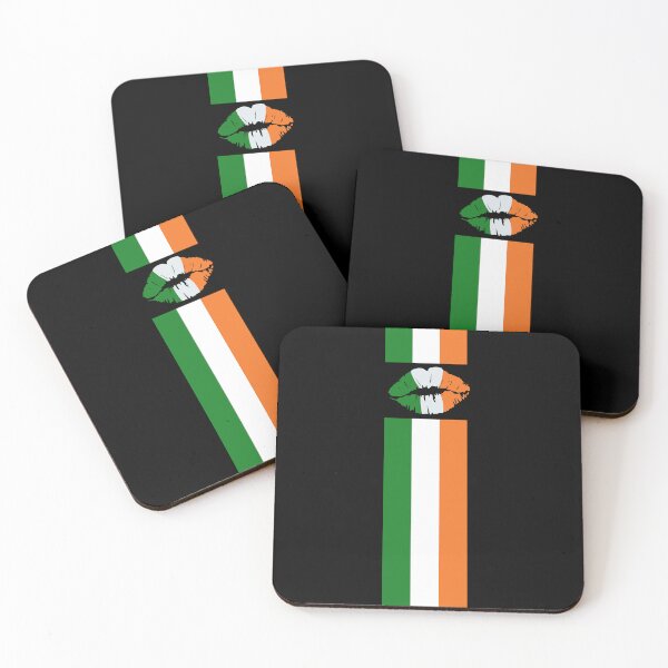 Item preview, Irish flag with lips in unique design designed and sold by KolbaVison.