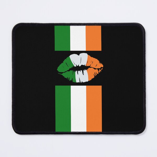 Item preview, Irish flag with lips in unique design designed and sold by KolbaVison.