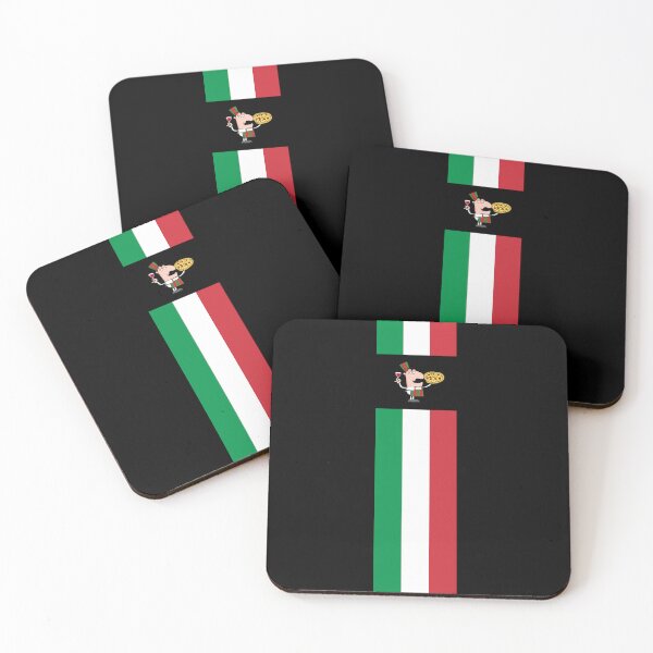 Item preview, Italian flag motif with pizza chef and typical design designed and sold by KolbaVison.