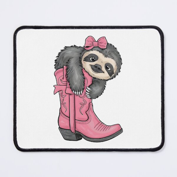 Item preview,   sloth in a pink cowboy boot  designed and sold by jkrphoto.
