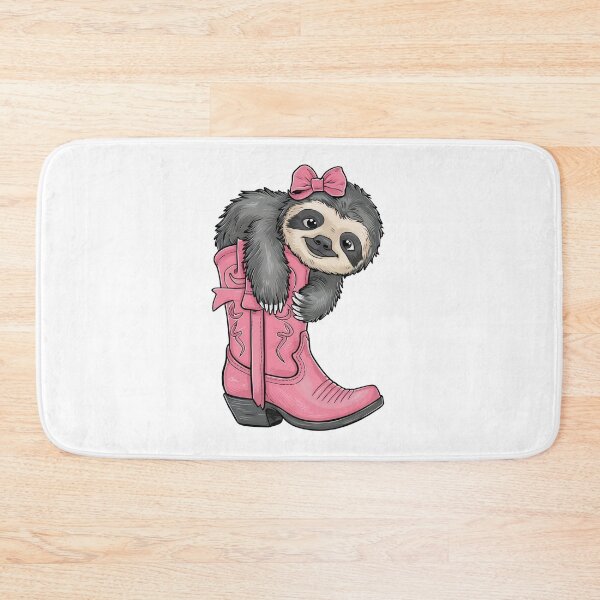 Item preview,   sloth in a pink cowboy boot  designed and sold by jkrphoto.
