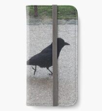 A Crow Out for a Stroll iPhone Wallet/Case/Skin