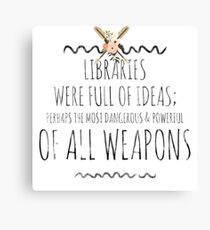 libraries Canvas Print