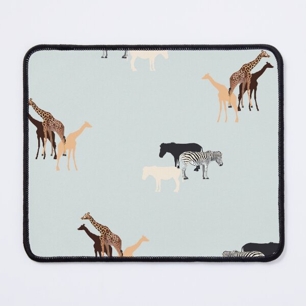 Item preview, Giraffe and zebra on the light vintage background seamless pattern. designed and sold by MatyKotiv.