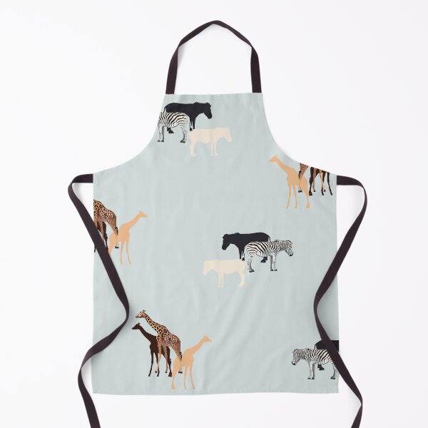 Item preview, Giraffe and zebra on the light vintage background seamless pattern. designed and sold by MatyKotiv.