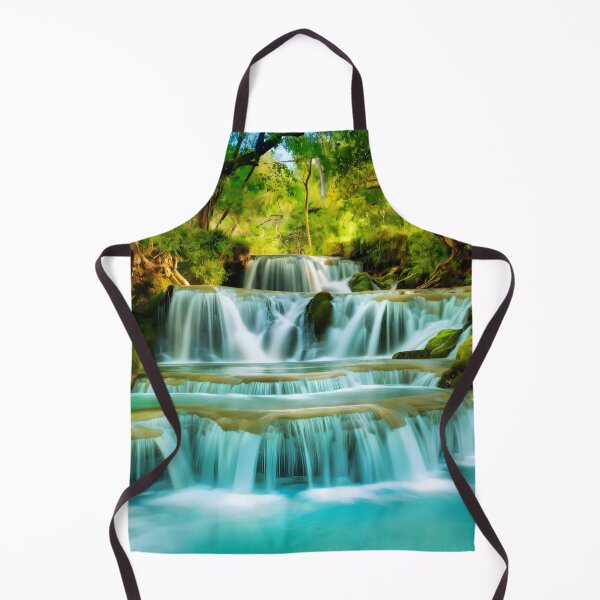 Item preview, waterfalls in the green forest or green jungle 5 designed and sold by AA-designstore.