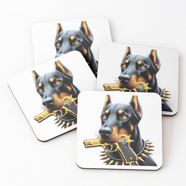 Item preview, Dobermann, arms, stylish gold silver super, colorful designed and sold by Dan9010.